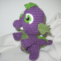 Spike the Dragon amigurumi plush - Thumbnail 2