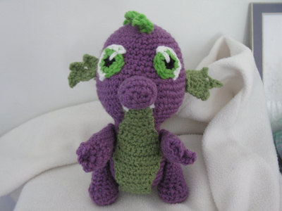 Spike the Dragon amigurumi plush