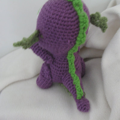 Spike the dragon amigurumi plush