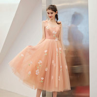 Cute sweetheart neck tulle short prom dress, homecoming dress - Thumbnail 2