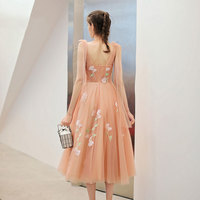 Cute sweetheart neck tulle short prom dress, homecoming dress - Thumbnail 3
