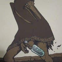 Leaving Home 'hope in a bottle' Serigraph - Thumbnail 1