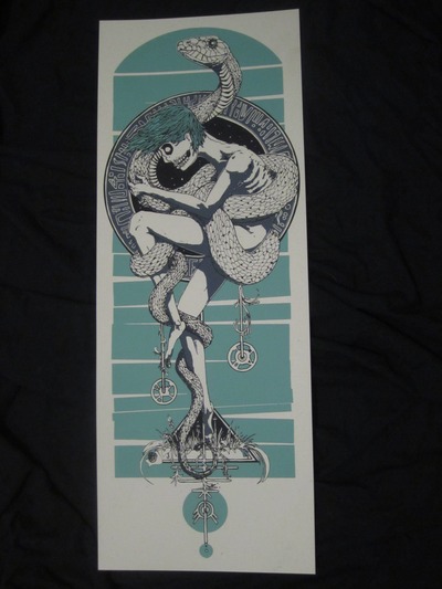 'With Snake' serigraph
