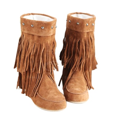 Pocahontas studded boot brown