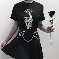 Black Gothic Grunge  T-shirt - Thumbnail 3