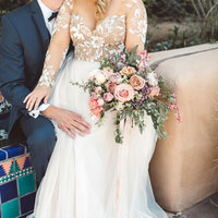 Plus Size Wedding Dresses with Lace Appliques - Thumbnail 1