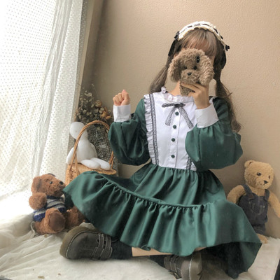 Vintage Kawaii Ruffled Dress