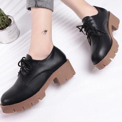 Retro vintage british style black shoes