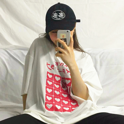 Harajuku Heart Love Hotel Printed Tee