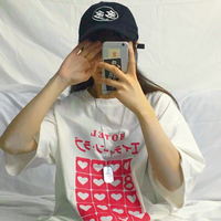 Harajuku Heart Love Hotel Printed Tee - Thumbnail 2
