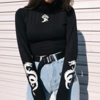 Free Shipping-3M LOVE AND DRAGON LONG SLEEVE TEE - Thumbnail 1