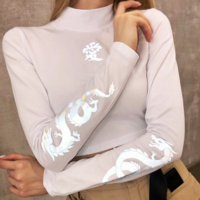 Free Shipping-3M LOVE AND DRAGON LONG SLEEVE TEE - Thumbnail 2