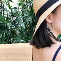 Hollow Irregular Line Metal Earrings - Thumbnail 2