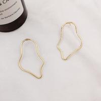 Hollow Irregular Line Metal Earrings - Thumbnail 3