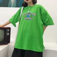 Vintage Earth Planet Printed Tee - Thumbnail 1