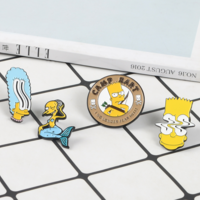 Free Shipping-THE SIMPSONS PINS ( SET/4PCS ) - Thumbnail 1