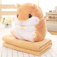 Cute Hamster Pillow + Blanket Dual Doll - Thumbnail 2
