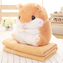 Cute Hamster Pillow + Blanket Dual Doll-2
