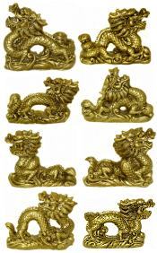 Statuary - Dragon - Mini Gold 