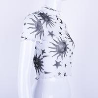 MOON AND STAR MESH CROP TOP - Thumbnail 2