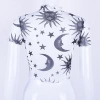 MOON AND STAR MESH CROP TOP - Thumbnail 3