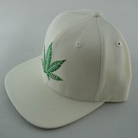 Weed Logo Snapback Cap By Deadline White Color - Thumbnail 2