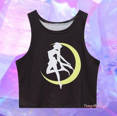 Sailor Moon Black Tank Top