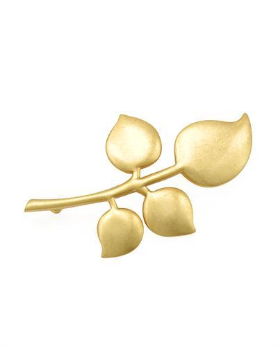 PILGRIM Gold Leaf Brooch