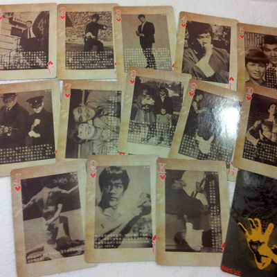 Chinese kung fu movie star bruce lee design playing card each card different set