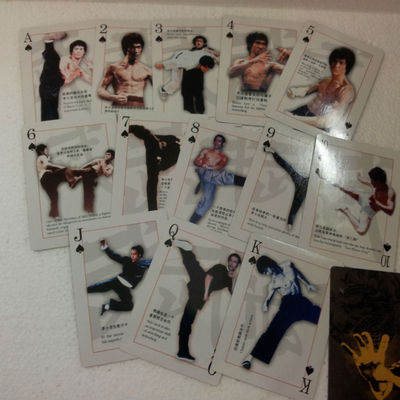 Bruce lee movie star photo design playing card 1 set each card different design