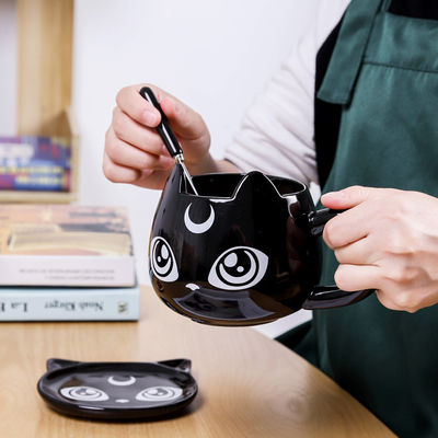 New creative cat coffee cup ceramic mug