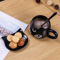 New creative cat coffee cup ceramic mug - Thumbnail 3