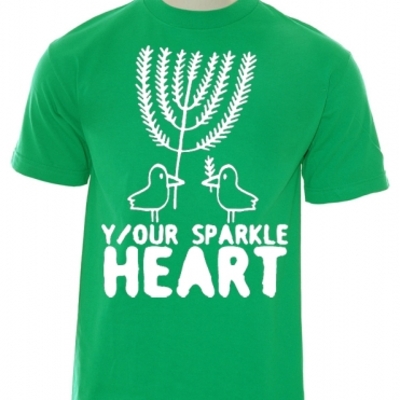 Y/our sparkle heart-birds t-shirt