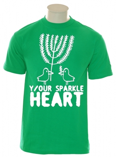 Y/our Sparkle Heart-Birds T-Shirt