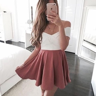 Simple off the shoulder homecoming dresses under 100 - Thumbnail 2