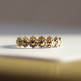 Dainty Gold Filled Daisy Flower Stacking Wedding, Engagement or Bridesmaid Ring / Band-1