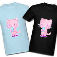 Fishy Cat Tee (More colors!) - Thumbnail 1