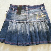 (New with tags) Girls Fubu The Collection Pleated Denim Skirt - Thumbnail 1