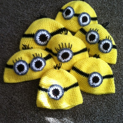 Dispicable me minion inspired beanie 
