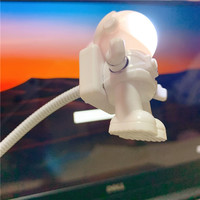 Creative LED Astronaut USB Night Light Portable Charging Book Light - Thumbnail 3