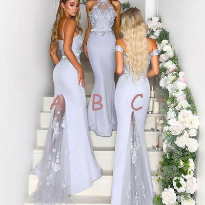 Mermaid 3 styles bridesmaid dresses for wedding party - Thumbnail 5