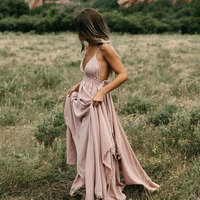 Sexy Casual Deep V Neck Prom Dresses  - Thumbnail 1