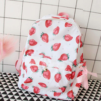 Harajuku Strawberry Waterproof Backpack - Thumbnail 1