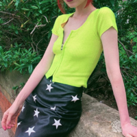 Free Shipping-NEON ZIP TOP - Thumbnail 2