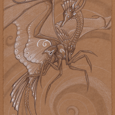 Original fantasy art: butterfly