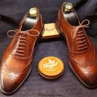 Handmade Men's Brown Color Shoes Wing Tip Brogue Leather Lace Up Formal Shoes - Thumbnail 1