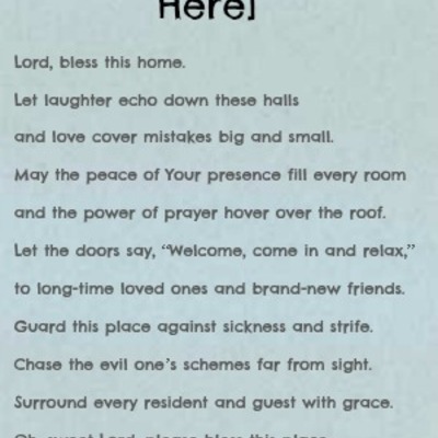 God bless this home prayer gift