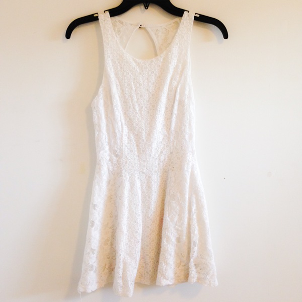 Guess White Lace Dress