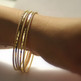 14k Yellow Gold Filled Beaded/Dotted Stacking Stackable Bangle Bracelet, Wedding Gift, Mother's Day-2