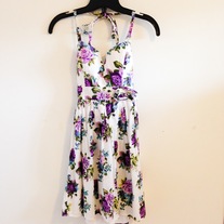 Floral Halter Summer Dress